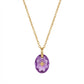 Golden Birthstone Drop Necklace