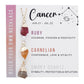 Zodiac Gemstone Charm Necklace
