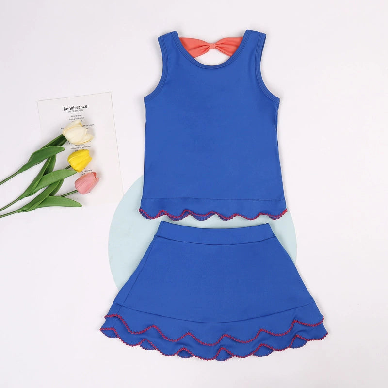 Girls Scallop Edge Activewear Set