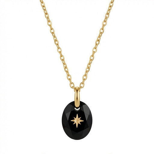 Golden Birthstone Drop Necklace
