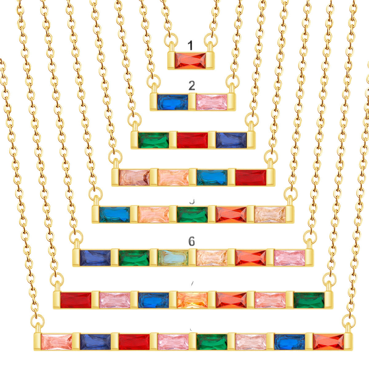 PREORDER: Radiant Moments Birthstone Bar Necklace