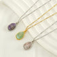 PREORDER: Serenity Drop Natural Stone Necklace