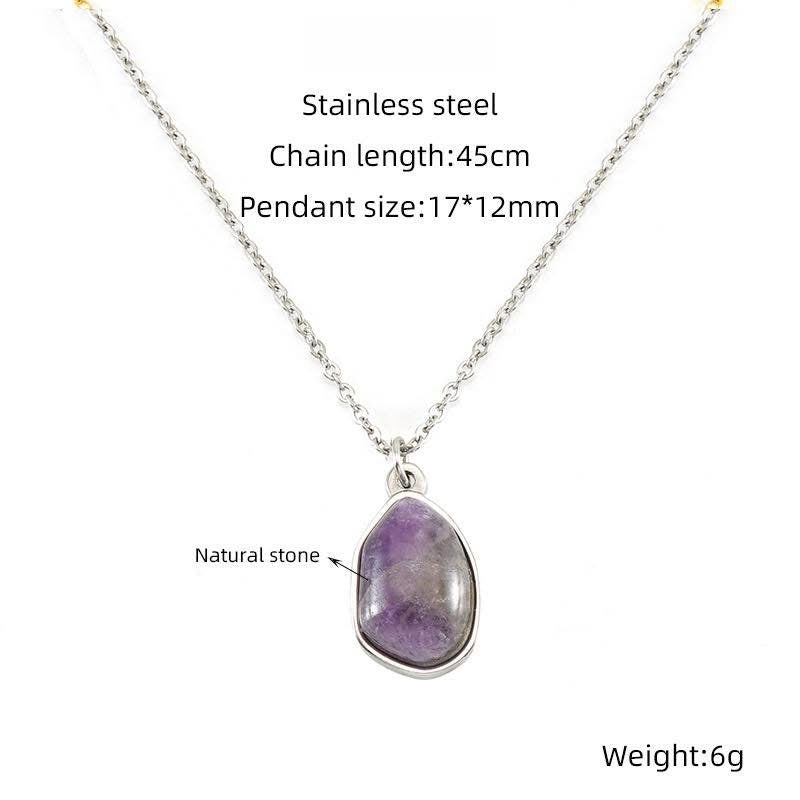 PREORDER: Serenity Drop Natural Stone Necklace