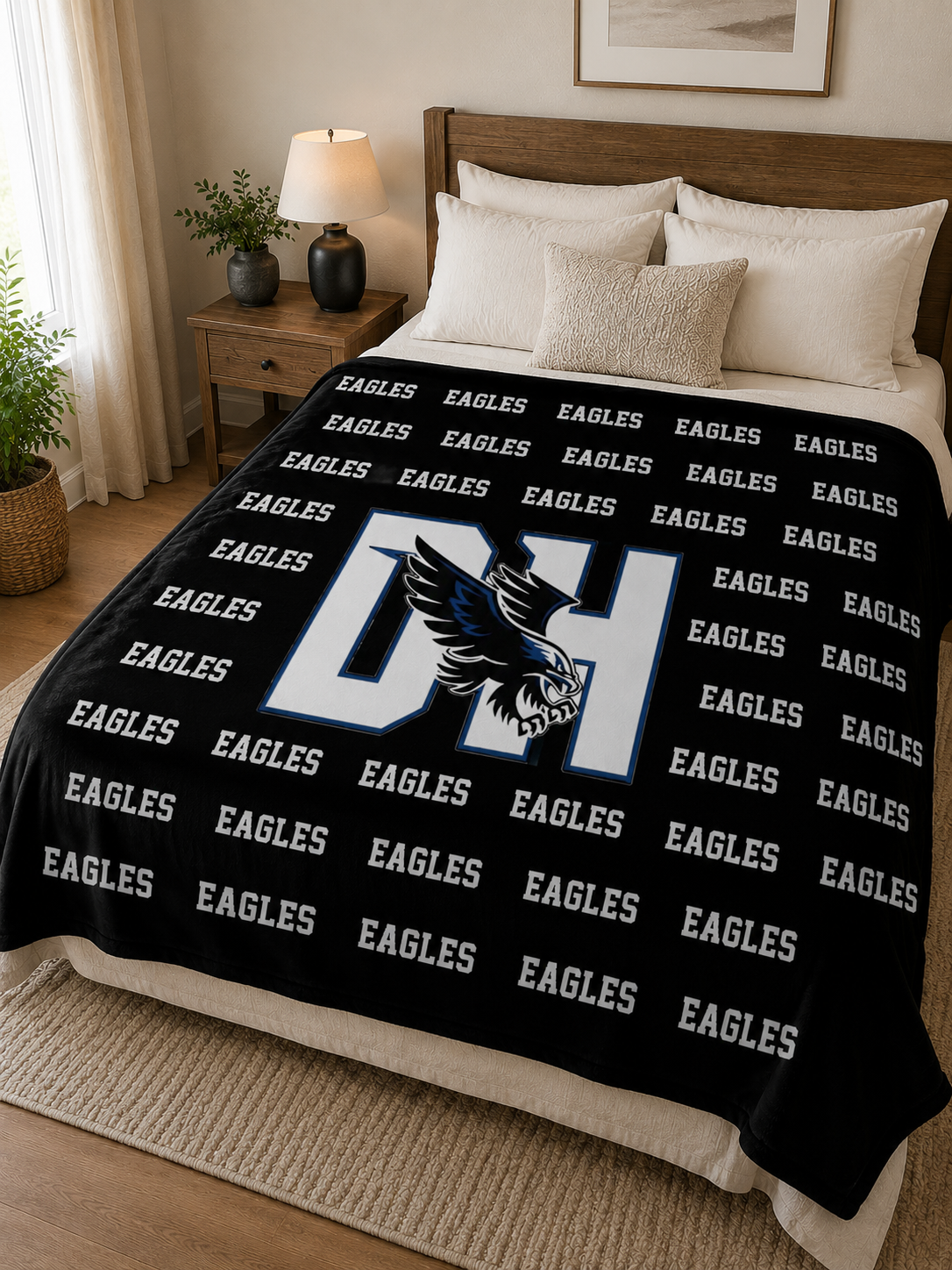 DH Eagles Fleece Blankets