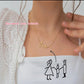 Preorder: Custom Photo Drawing and Handwriting Necklace