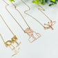 Preorder: Custom Photo Drawing and Handwriting Necklace