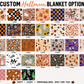 Custom Halloween Blanket
