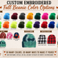 Preorder: Fully Customizable Embroidered Fall Beanies