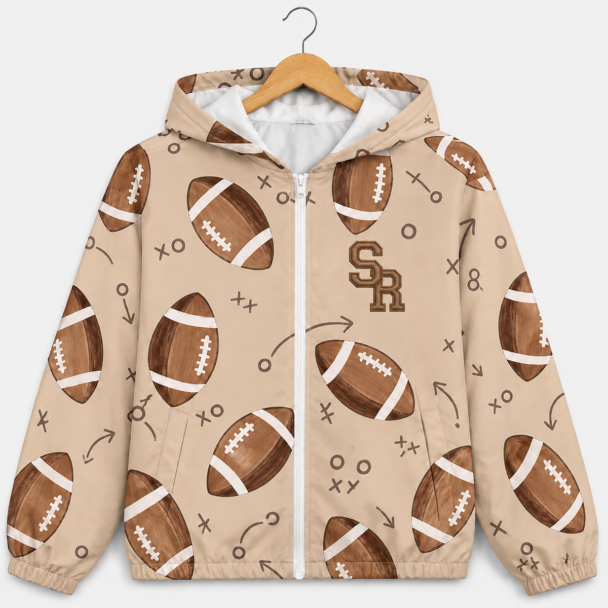 Full Zip Hooded Windbreaker