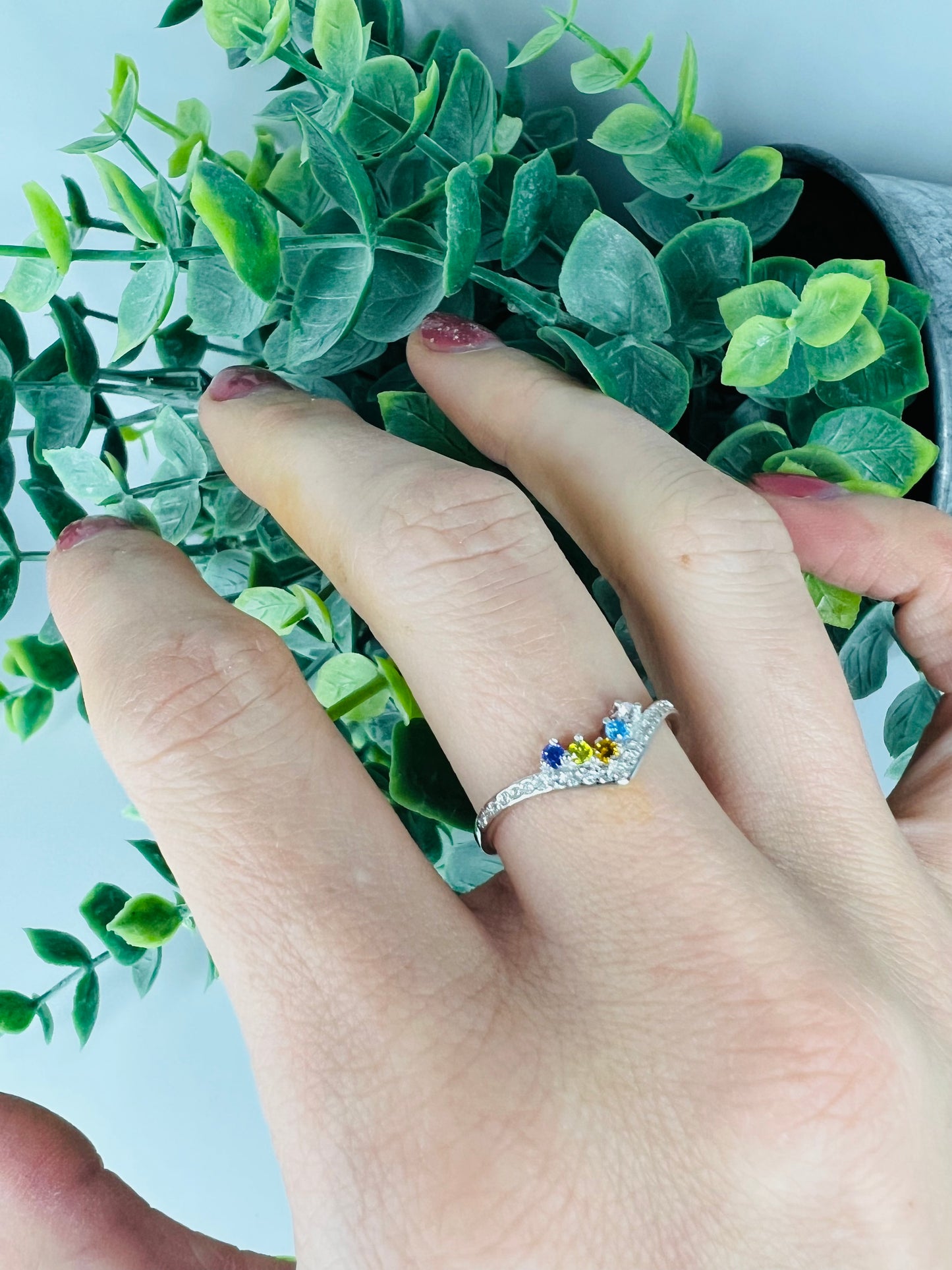 Preorder: Custom Birthstone & Zircon Radiance Ring