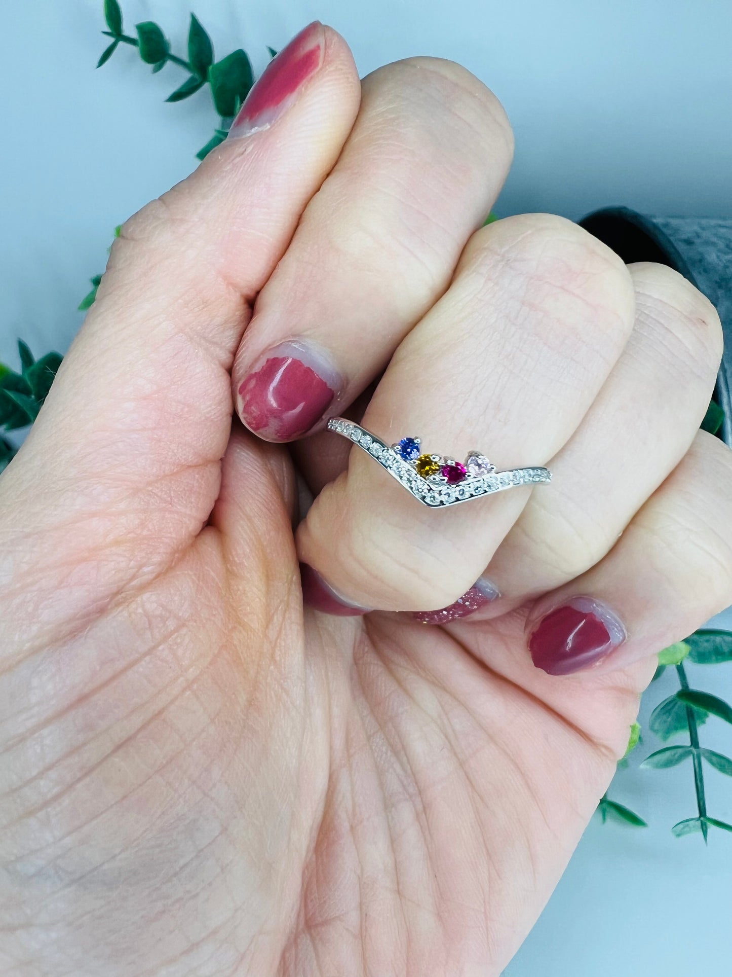 Preorder: Custom Birthstone & Zircon Radiance Ring