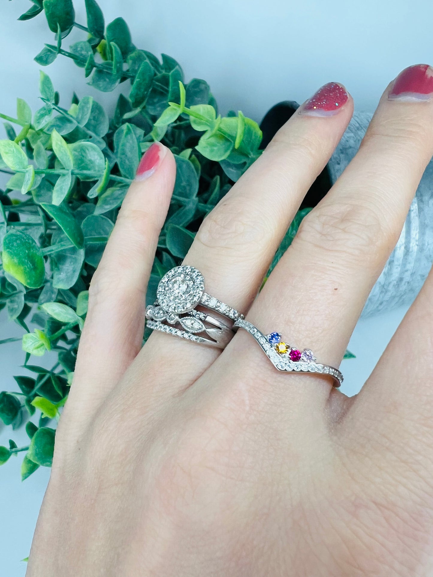 Preorder: Custom Birthstone & Zircon Radiance Ring