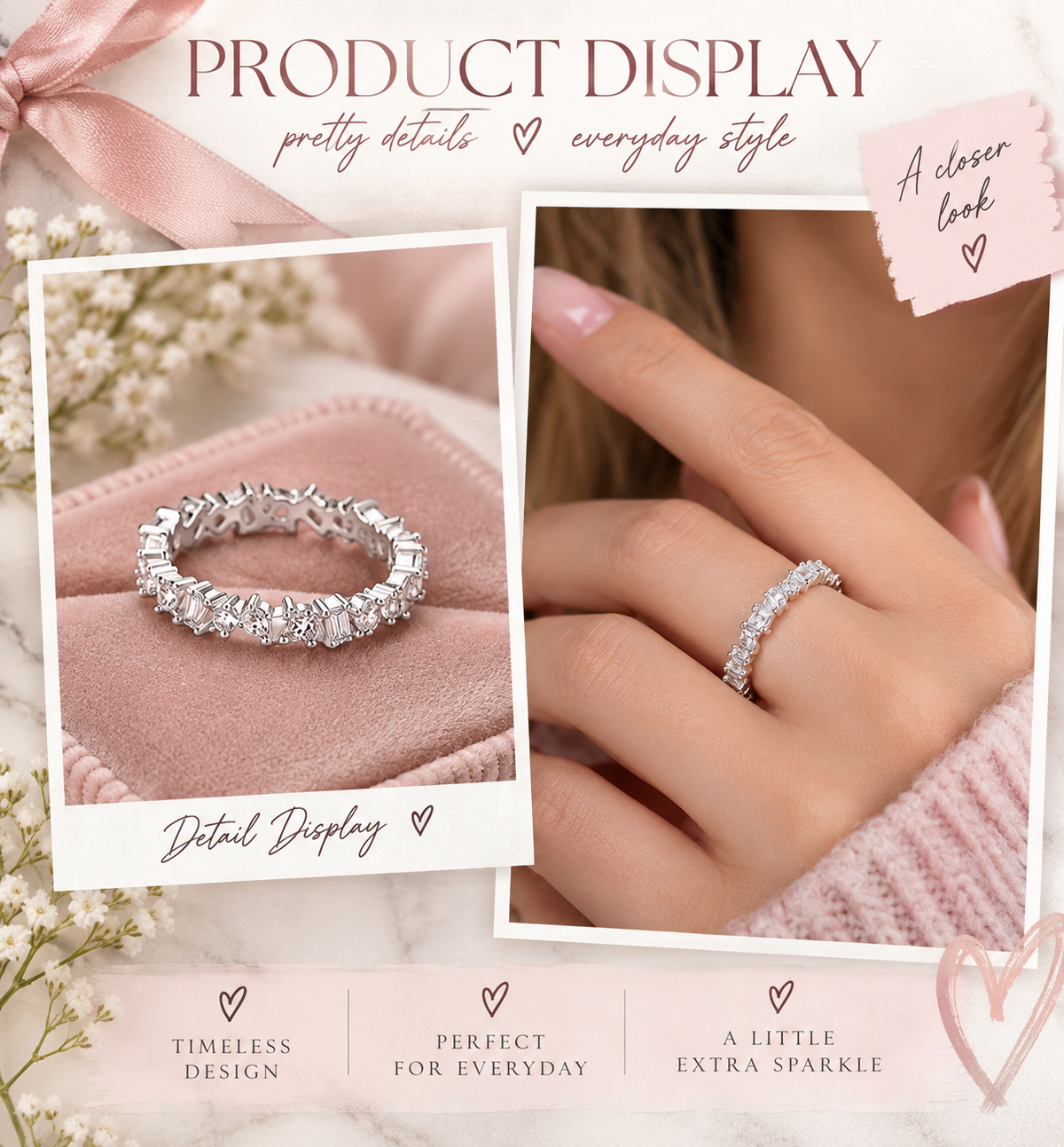 Mixed Cut Eternity Sparkle Ring