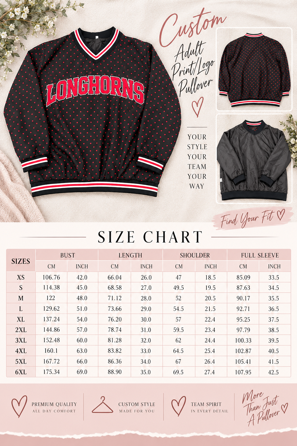 Game Day Spirit Pullover Jacket