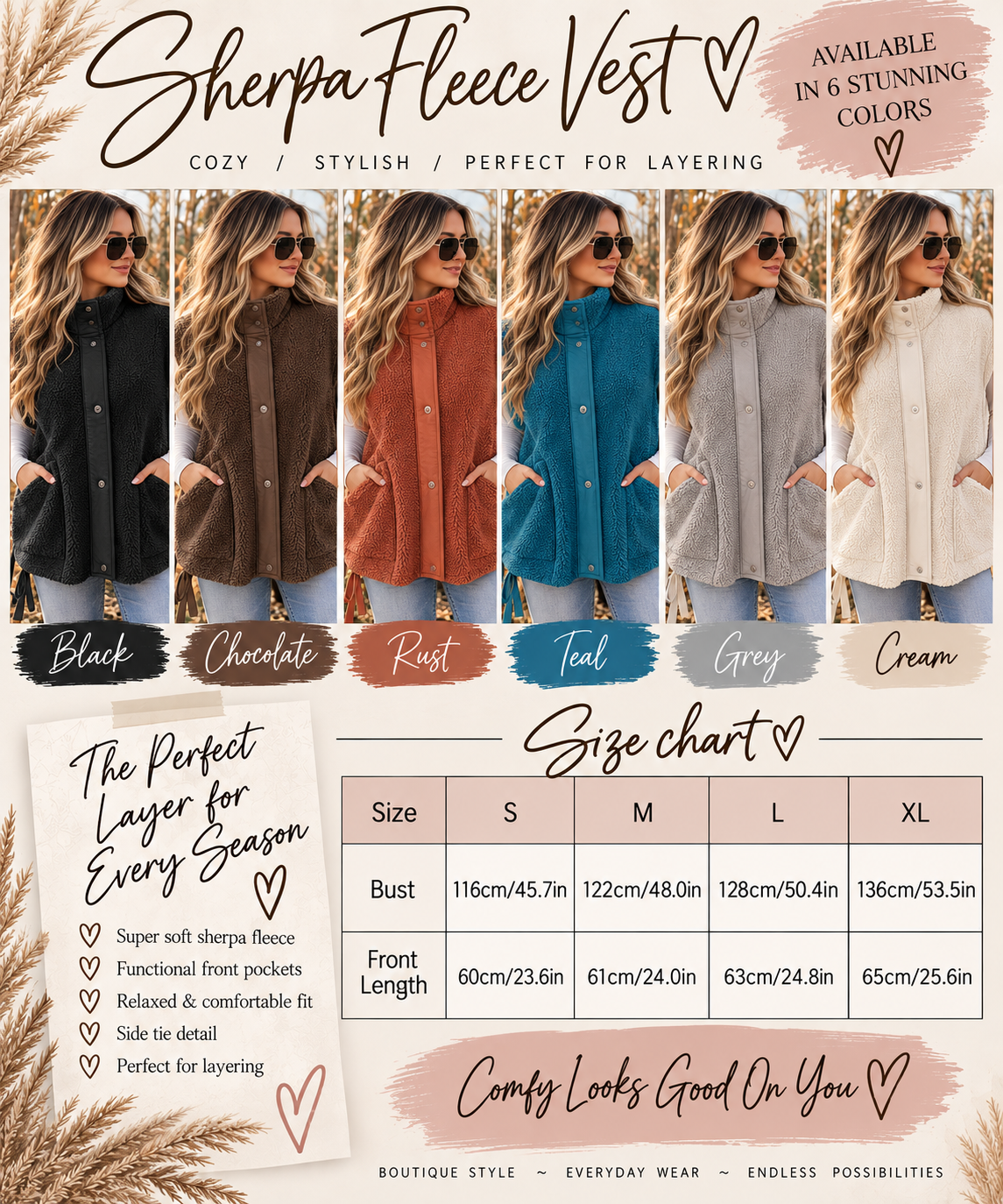 Cozy Days Fleece Vest