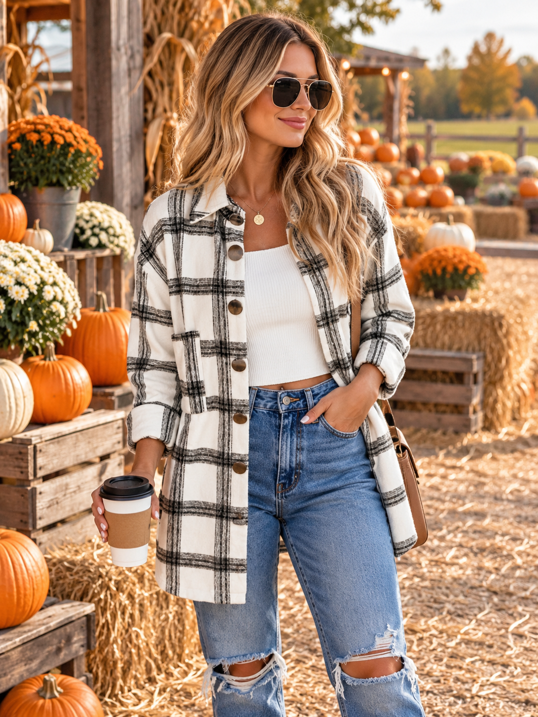 Plaid and Cozy Shacket