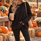 Scalloped Hem Cozy Pullover