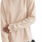Scalloped Hem Cozy Pullover