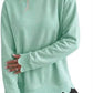 Scalloped Hem Cozy Pullover