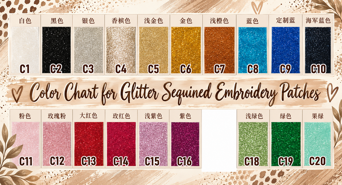 Custom Embroidered Sequin Patch Crewneck