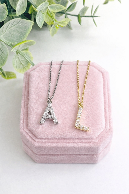 Preorder: Initial Pearl Charm Necklace