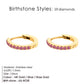 Birthstone Hoops- GOLD SEPTEMBER