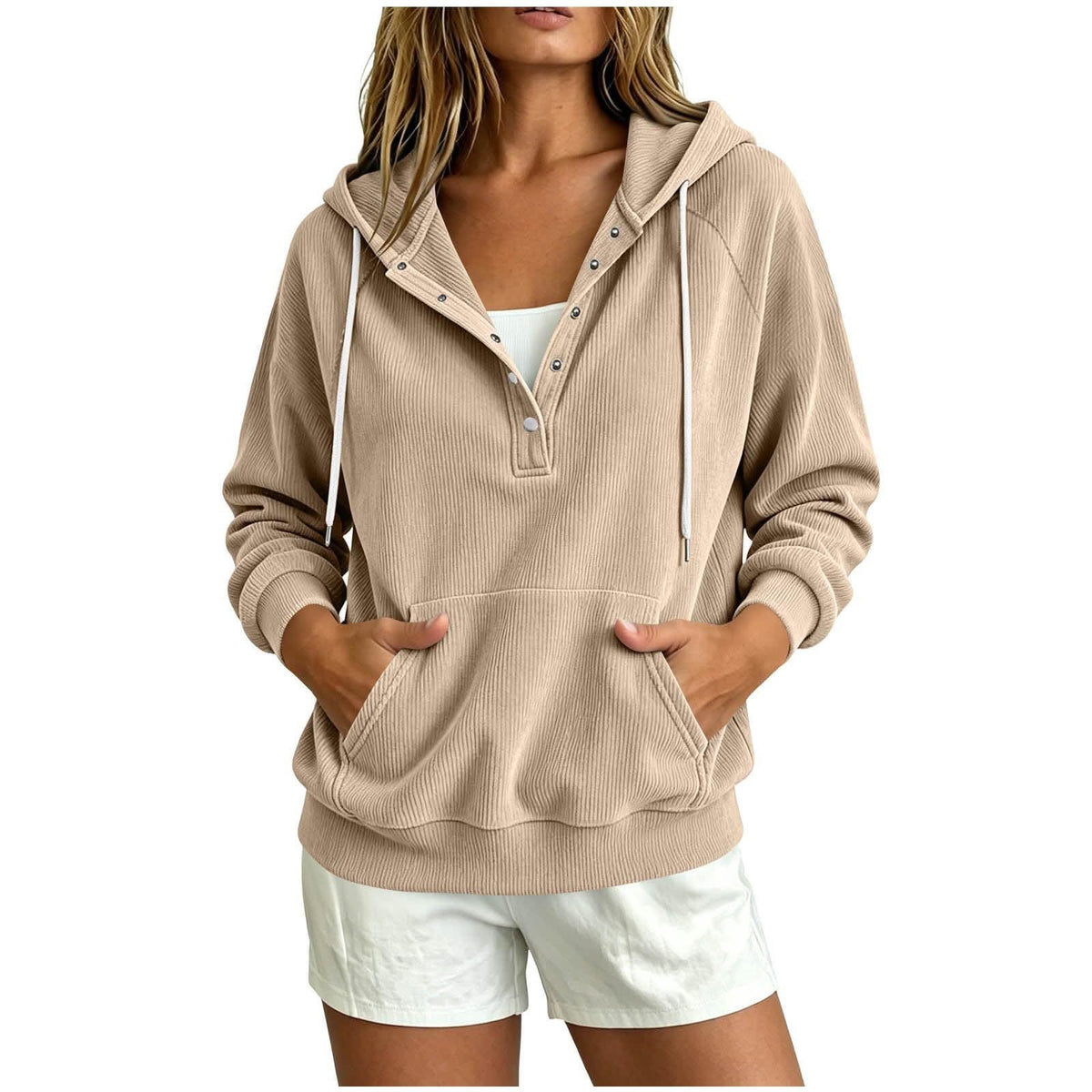Cozy Corduroy Hoodie Top