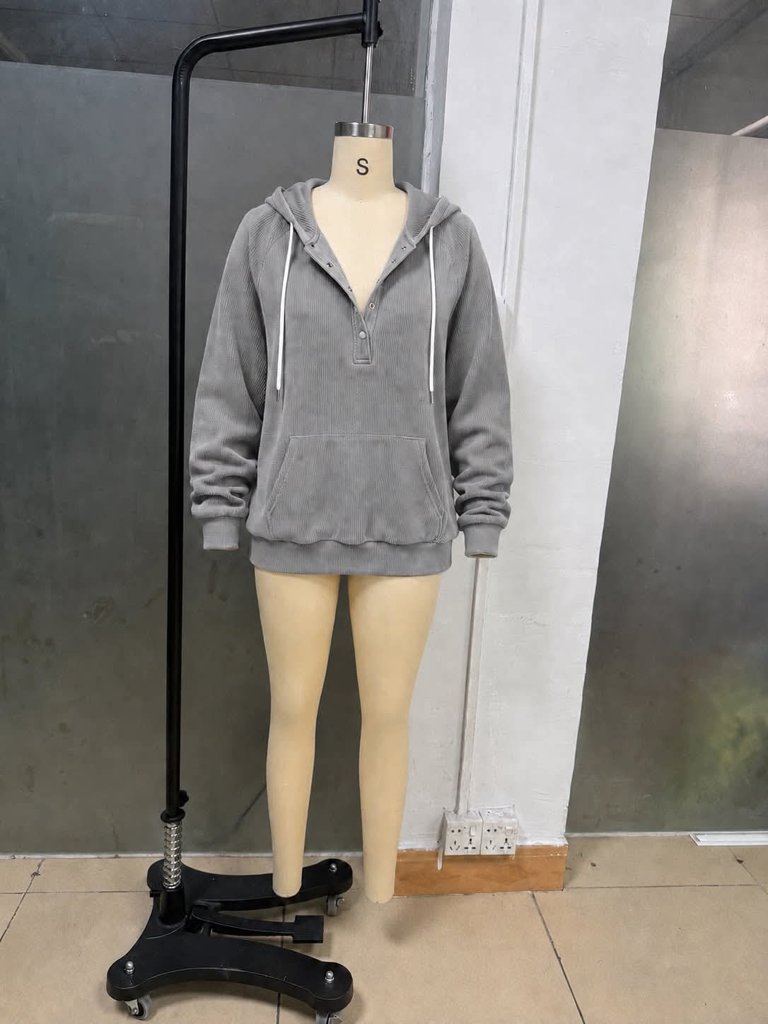 Cozy Corduroy Hoodie Top