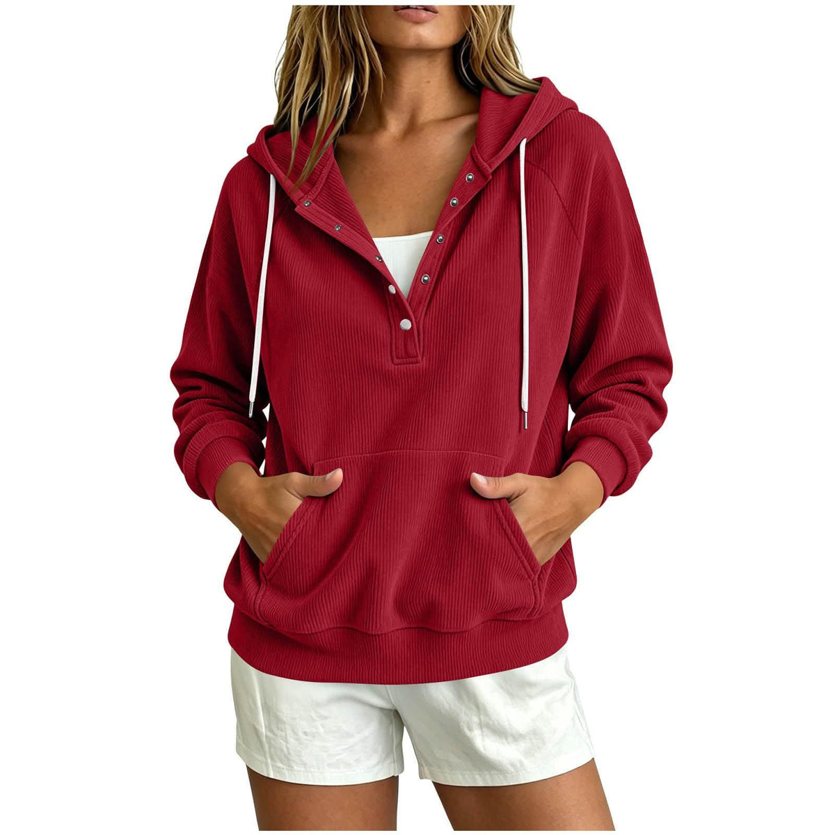 Cozy Corduroy Hoodie Top