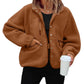 Fleece Button Down Sherpa Jacket