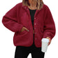 Fleece Button Down Sherpa Jacket