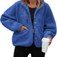 Fleece Button Down Sherpa Jacket