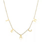 Spaced Letter Stainless Steel Necklace
