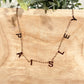 Spaced Letter Stainless Steel Necklace