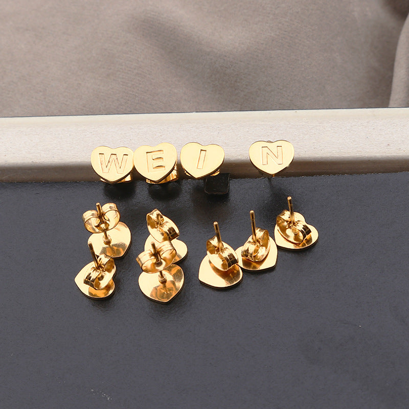 *RTS Initial Heart Studs*