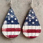 *RTS* Patriotic Wooden Earrings